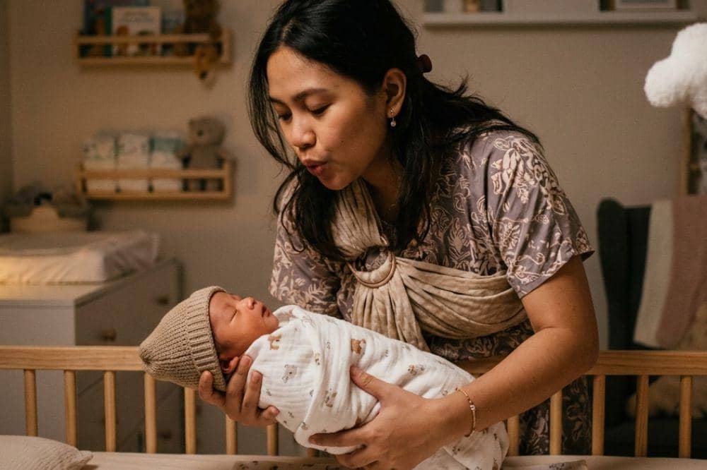 Cara memindahkan bayi ke tempat tidur tanpa terbangun.