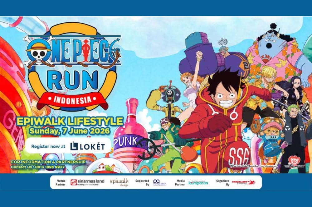 Nakama Siap-Siap, One Piece Run akan Diadakan 7 Juni 2026 Ini!