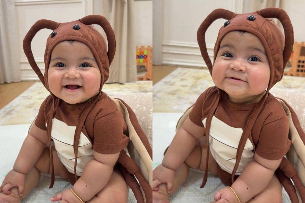 5 Foto Anak Miskah Shafa Cosplay Jadi Kecoa Lucu dan Menggemaskan