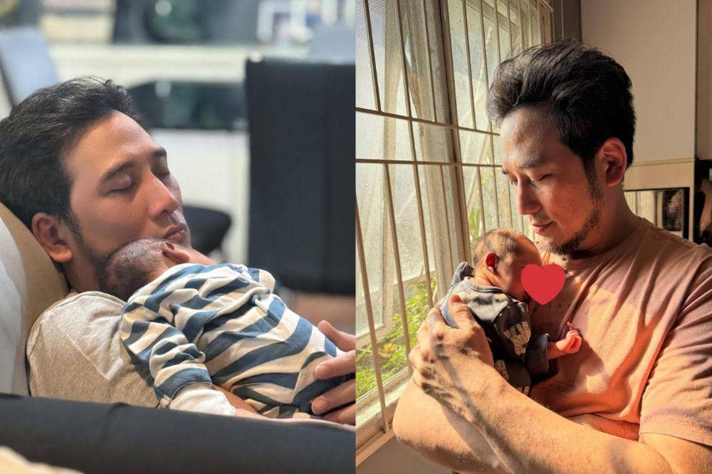 Potret Tengku Firmansyah Mengasuh Cucu Pertamanya, Penuh Bahagia