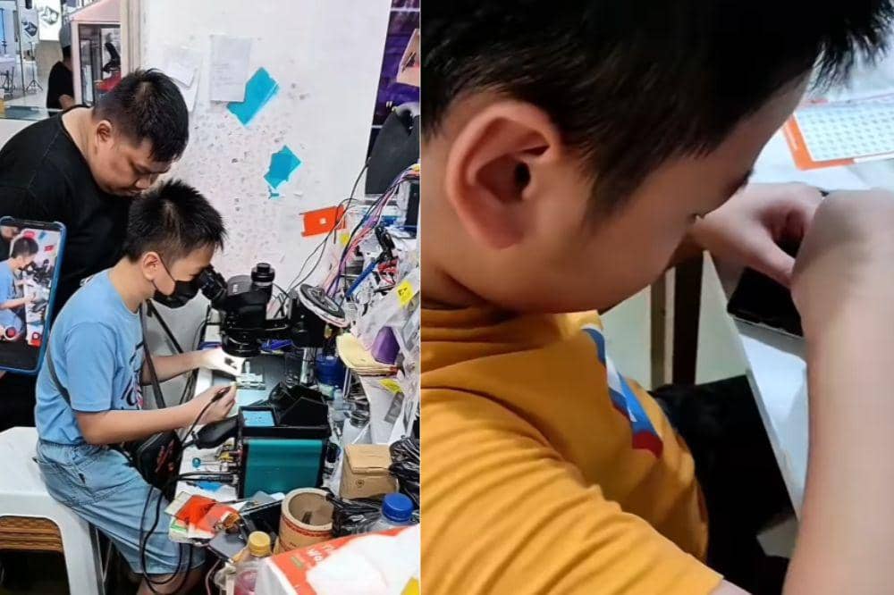 Anak 11 Tahun Belajar Servis HP, Cuan dari Jual Beli HP Second