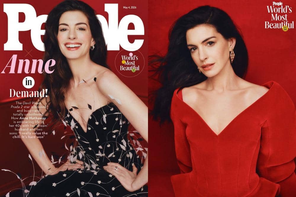 Anne Hathaway Jadi Bintang Tercantik 2026, Intip 12 Gayanya di Film!