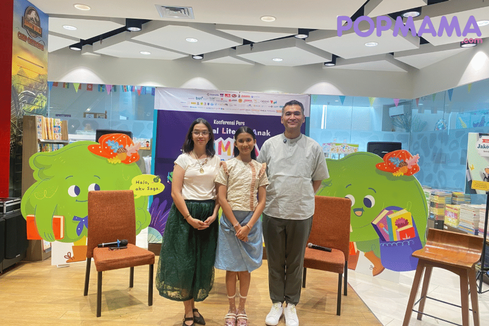 Noni Mira, Quinn Salman, dan Rizal Iwan duduk bersama