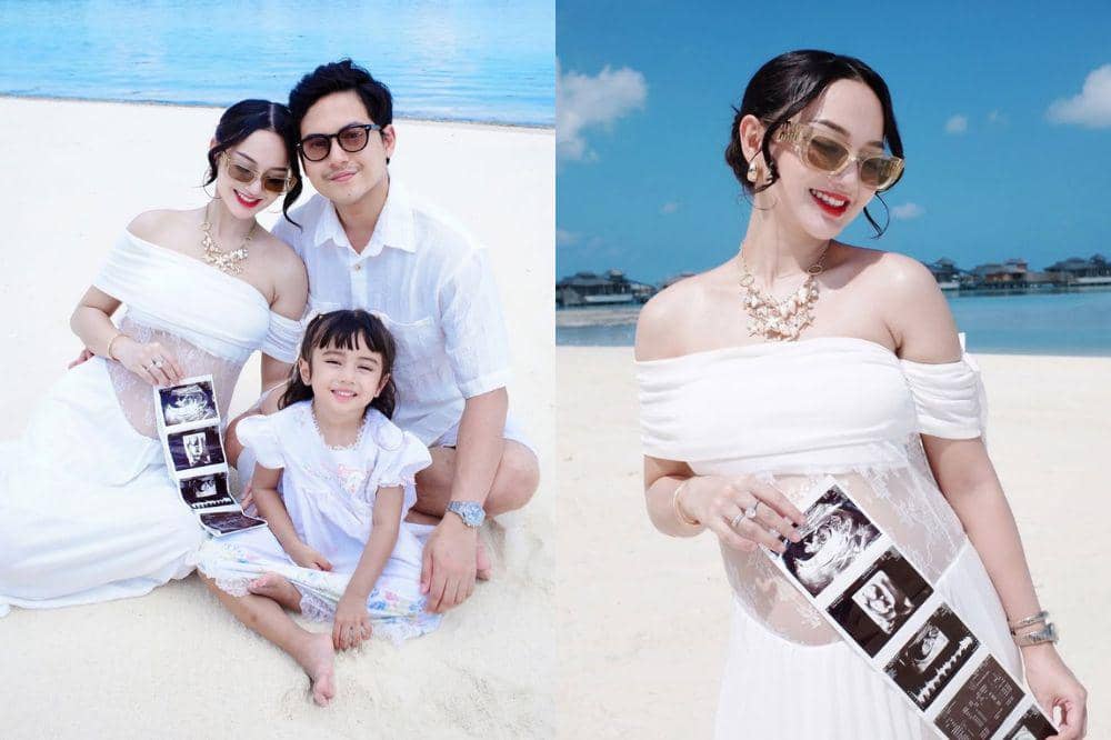 7 Foto Nanda Arsyinta Umumkan Hamil Anak Kedua di Maldives
