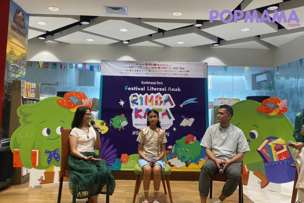 Noni Mira, Quinn Salman, dan Rizal Iwan duduk bersama