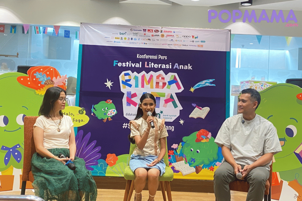 Noni Mira, Quinn Salman, dan Rizal Iwan duduk bersama