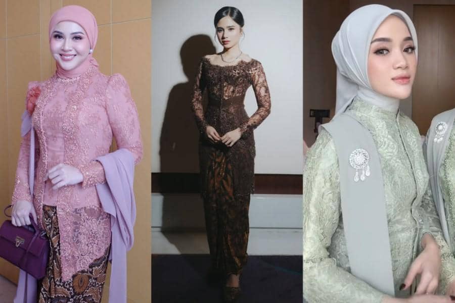 10 Fashion Tamu di Akad Nikah Syifa- El, Menawan!