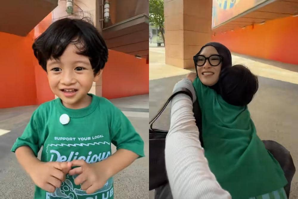 Shadira dan Jinji saat di Universal Studio