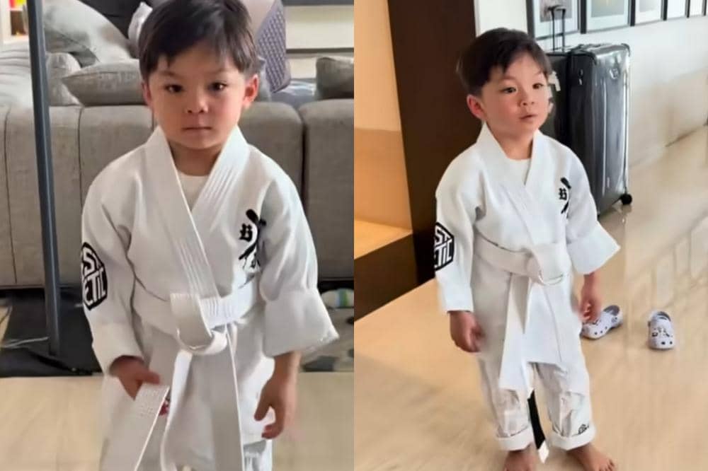 Issa Anak Nikita Willy Pamer Latihan Brazilian Jiu Jitsu ke Sang Nenek