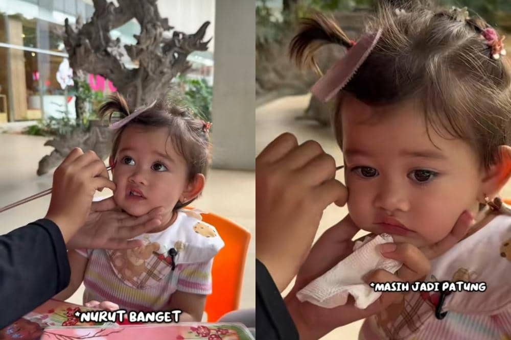 Gabriella Sumargo sedang face painting