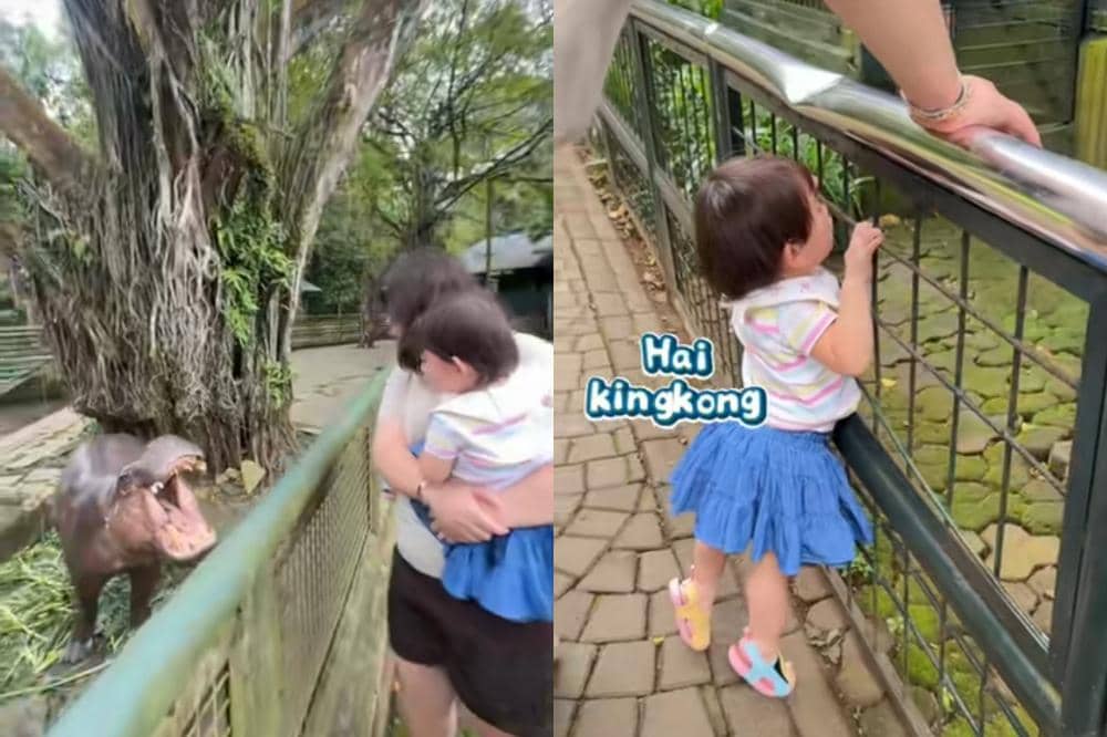 Gabriella Sumargo bermain di Ragunan