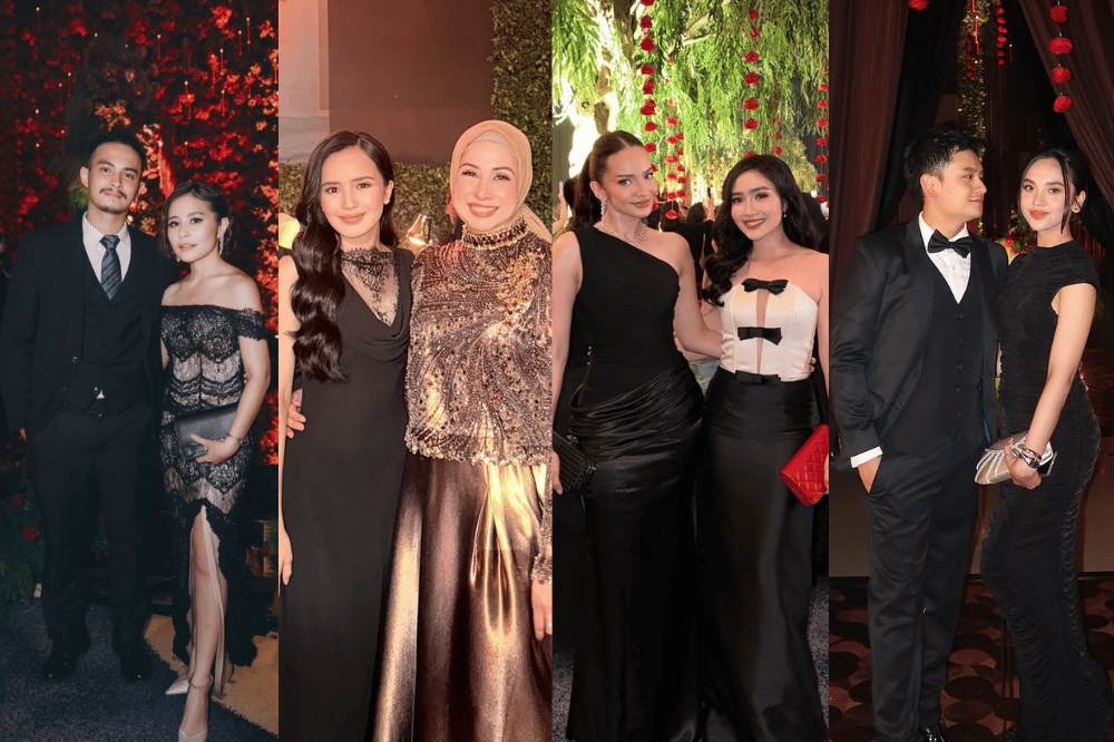 14 Fashion Tamu Undangan Pernikahan El dan Syifa, Nuansa Mewah!