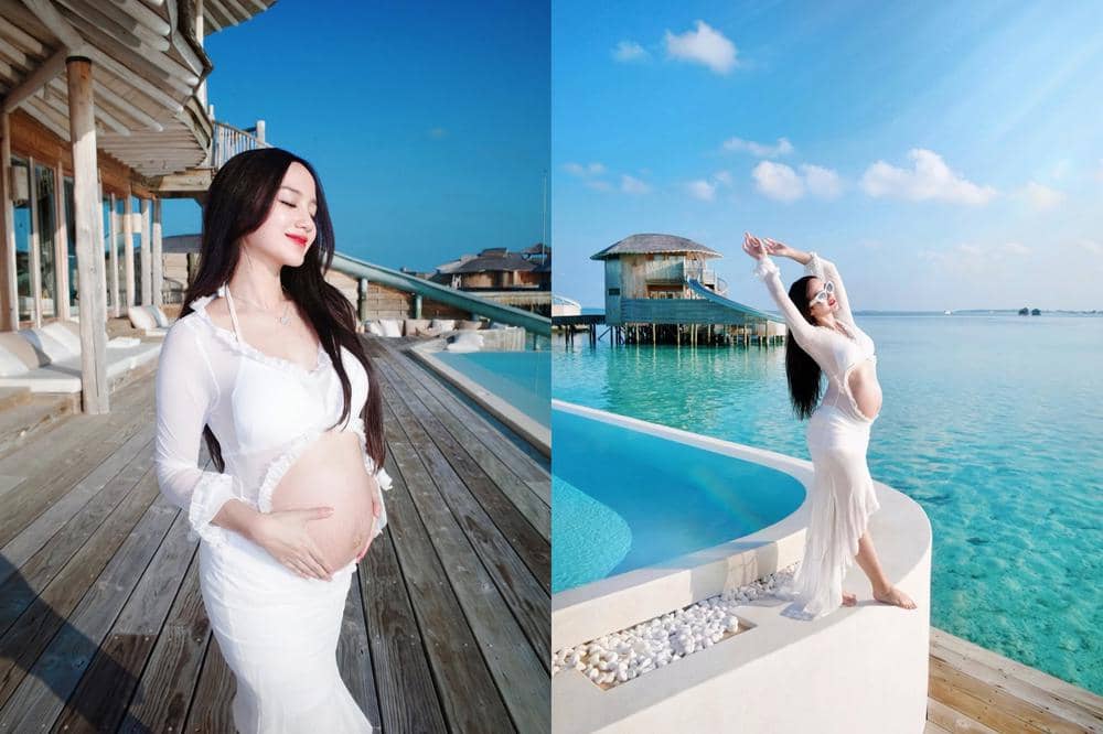Hamil Anak Kedua, Ini 7 Foto Maternity Nanda Arsyinta di Maldives