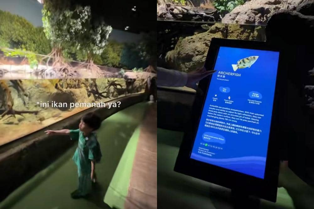 Jinji saat berada di Ocenarium