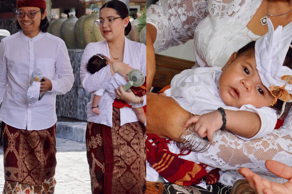 7 Foto Upacara Mecolongan Matheo Keponakan Maxime Bouttier