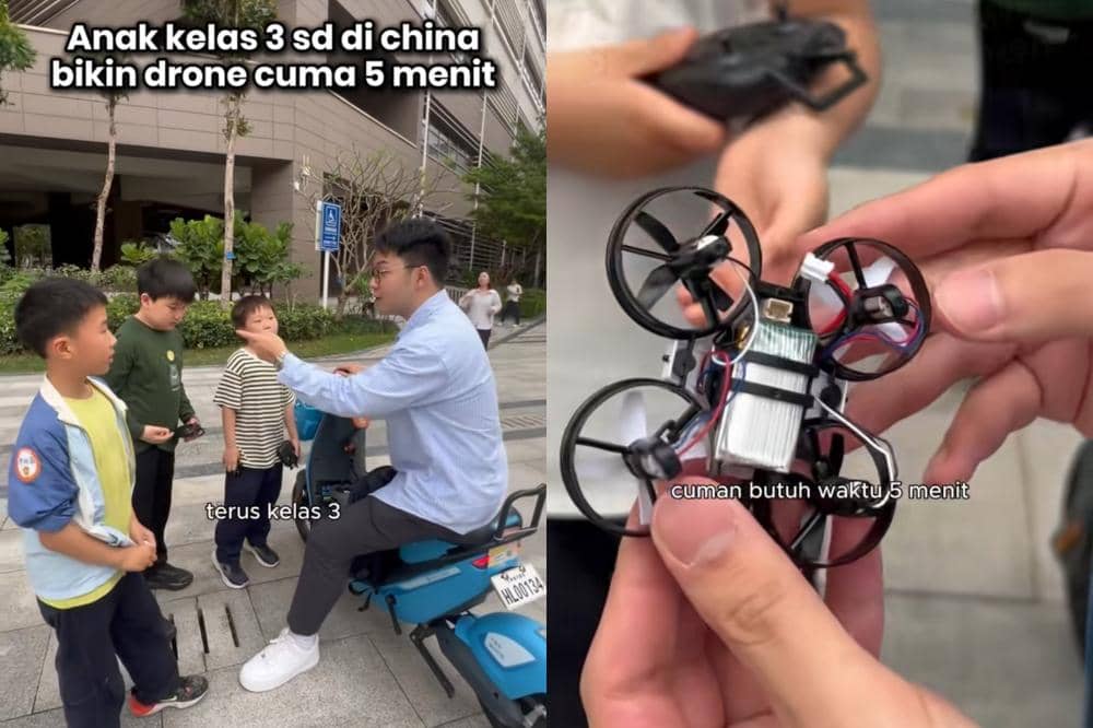 Viral! Anak Kelas 3 SD di China Rakit Drone dalam 5 Menit