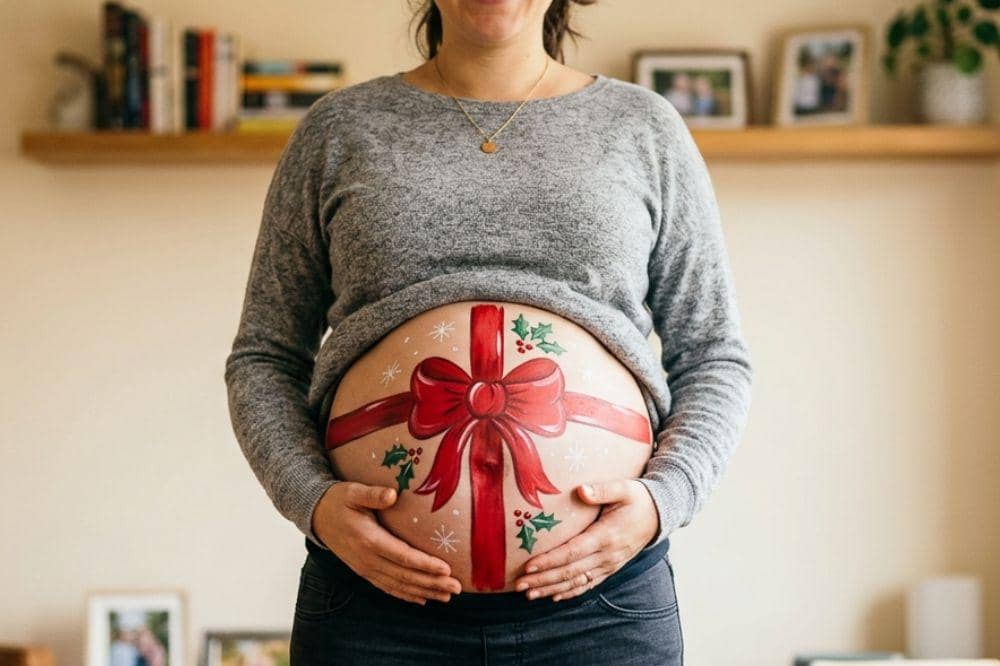 Foto baby bump painted yang bisa jadi inspirasi