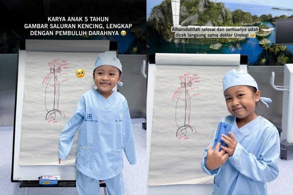 Nala Usia 5 Tahun Gambar Saluran Kencing, Dokter Sampai Kagum!