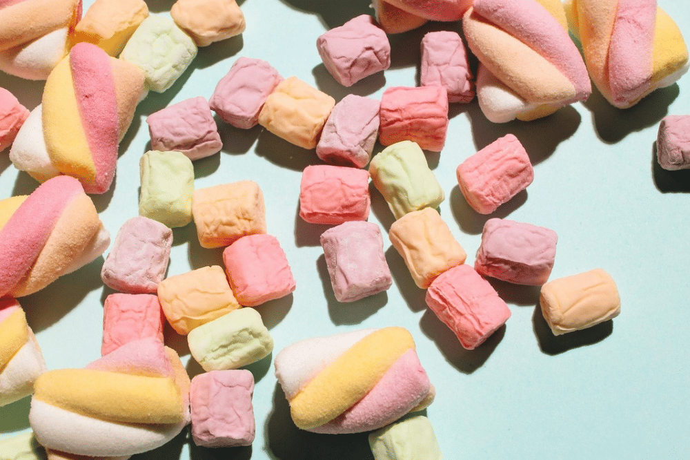 Marshmellow warna warni 