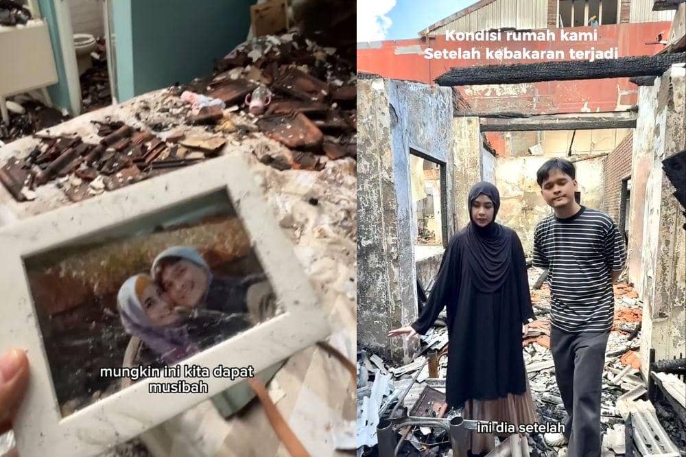 Hangus! Kondisi Rumah Anisa Rahma dan Anandito Dwis setelah Kebakaran