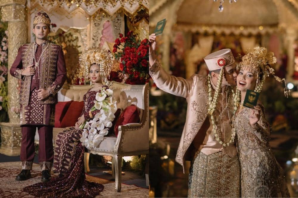 Detail Look Akad & Resepsi Siska-Indian Akbar, Adat Betawi & Minang!