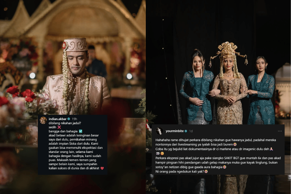 5 Tanggapan Indian Akbar dan Siska Minbite soal Nikahan Dibilang Jadul