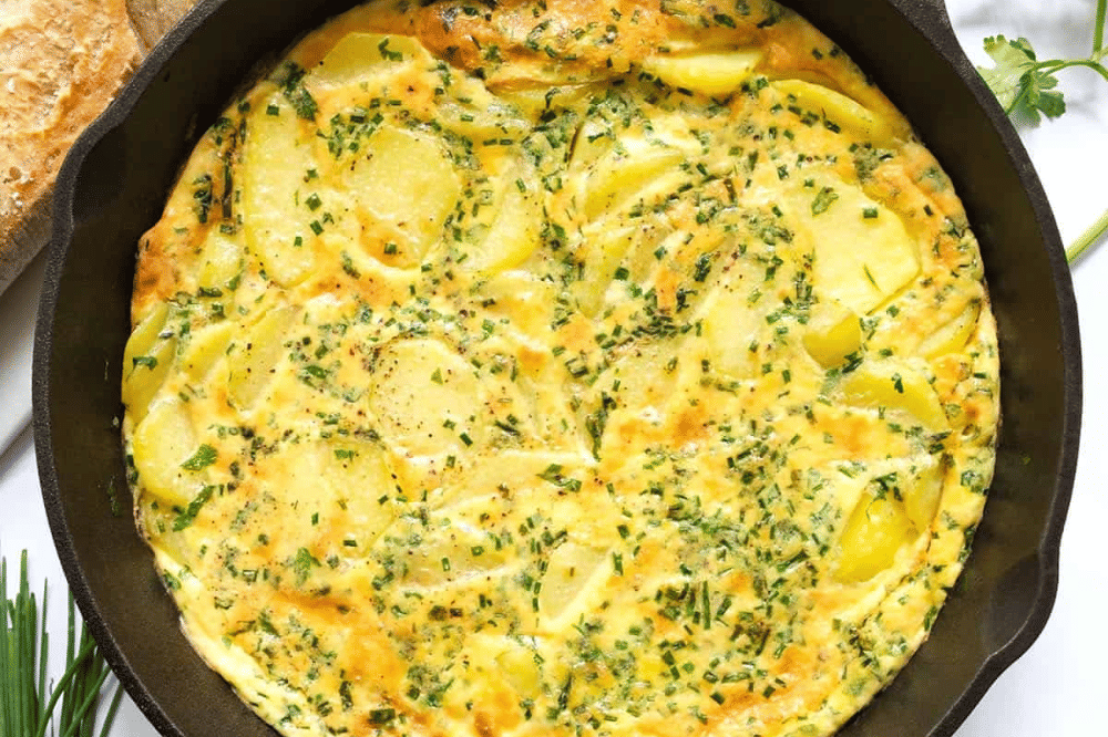 Ulasan telur dan kentang 