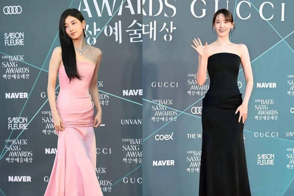 Intip Look Suzy & Yoona Pakai Gaun Kembar di Baeksang Arts Awards 2026