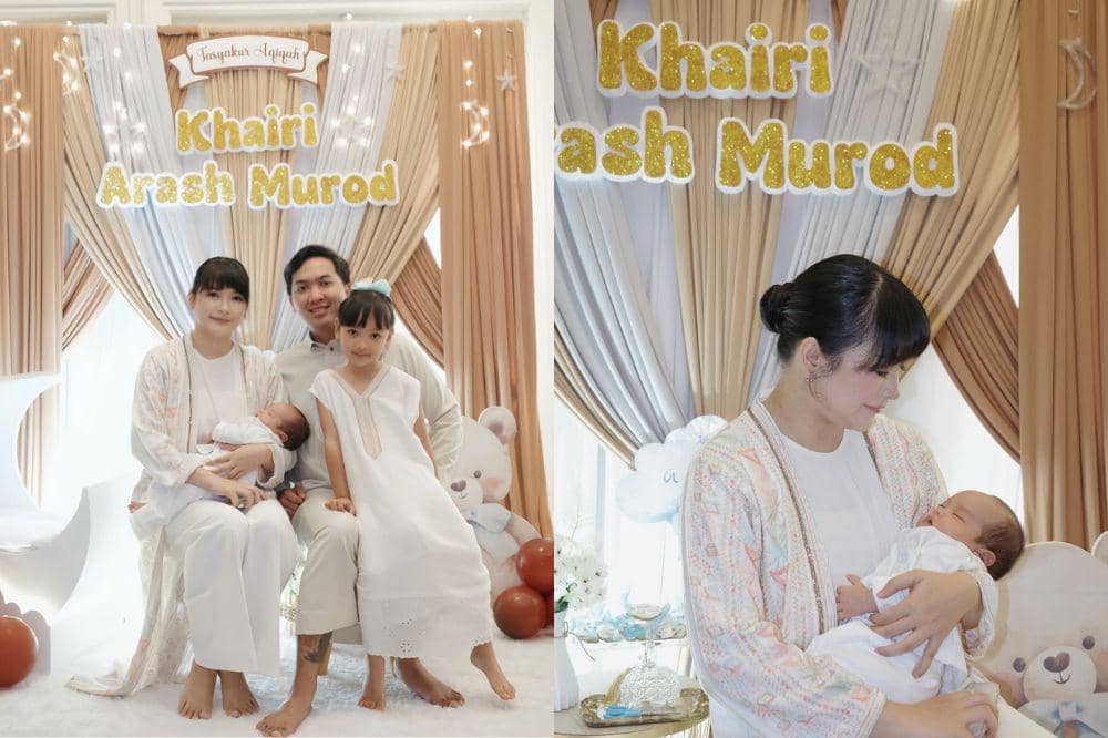 7 Momen Akikah Khairi Arash Murod, Anak Kedua Kinal eks JKT48
