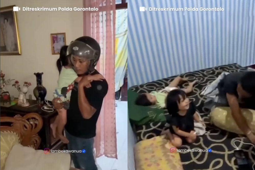 Ayah di Gorontalo Tega Aniaya Anak Sampai Babak Belur Saat Video Call dengan Istri