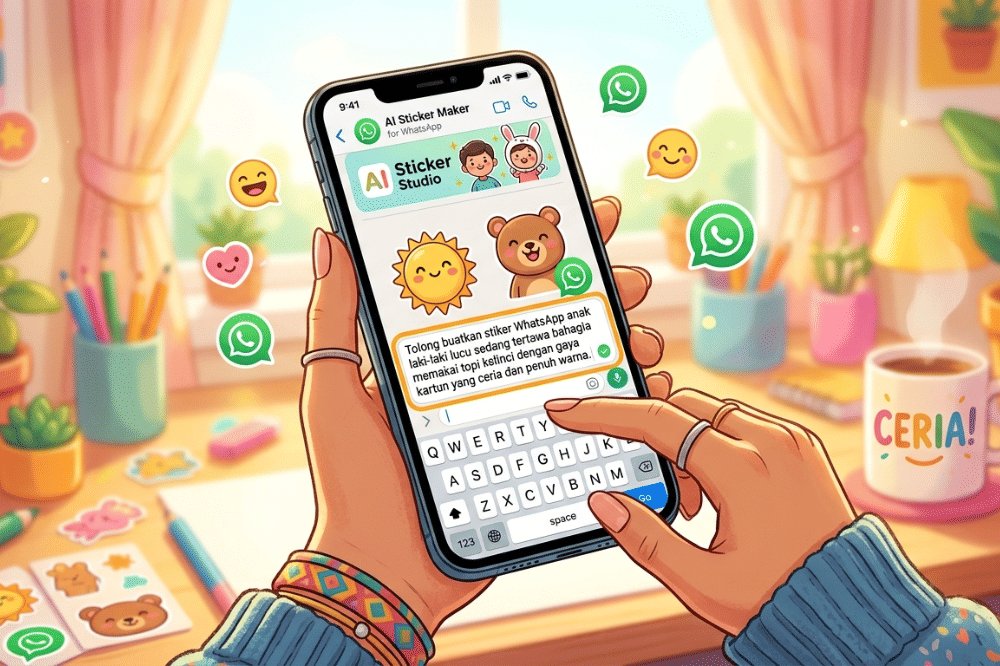 7 Prompt AI untuk Membuat Sticker Anak Lucu, Gemes Banget!