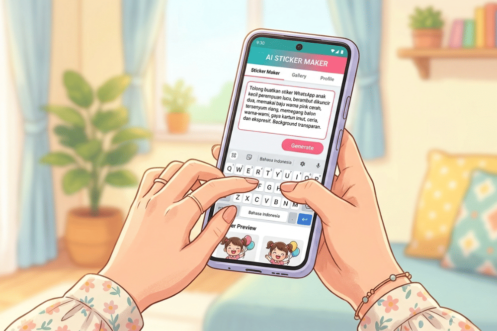  7 Prompt AI untuk Membuat Stiker Reward Anak Lucu