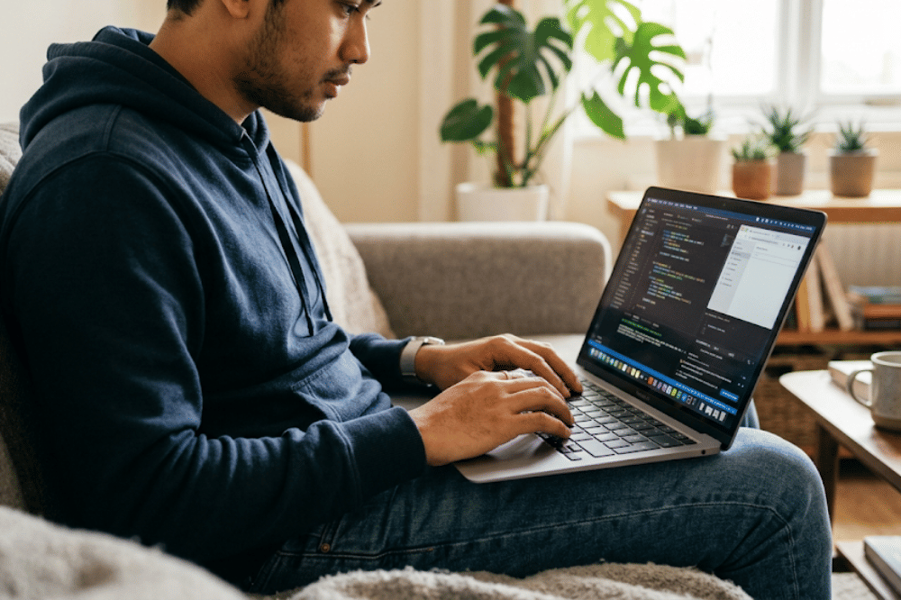 Kerja dengan Laptop di Atas Paha Bisa Bikin Mandul, Benarkah?