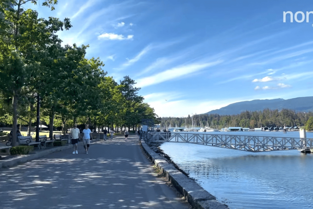 pemandangan Vancouver seawall 