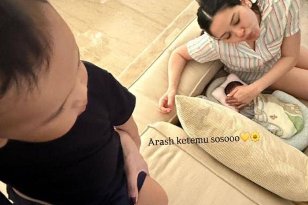 Momen Arash Ketemu Baby Soso, Anak Al Ghazali dan Alyssa Daguise