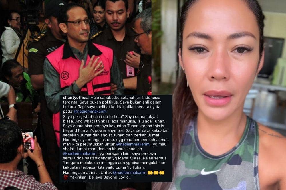 Beri Dukungan Nadiem Makarim, Shanty Ajak Warganet Berdoa Bersama
