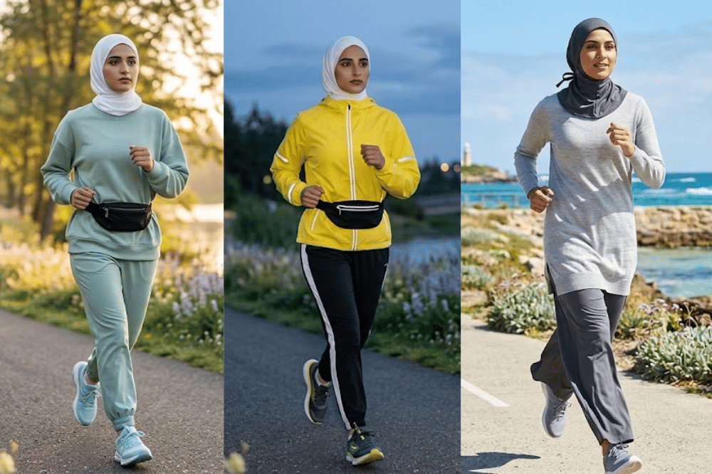 7 OOTD Baju Olahraga Muslimah untuk Jogging 