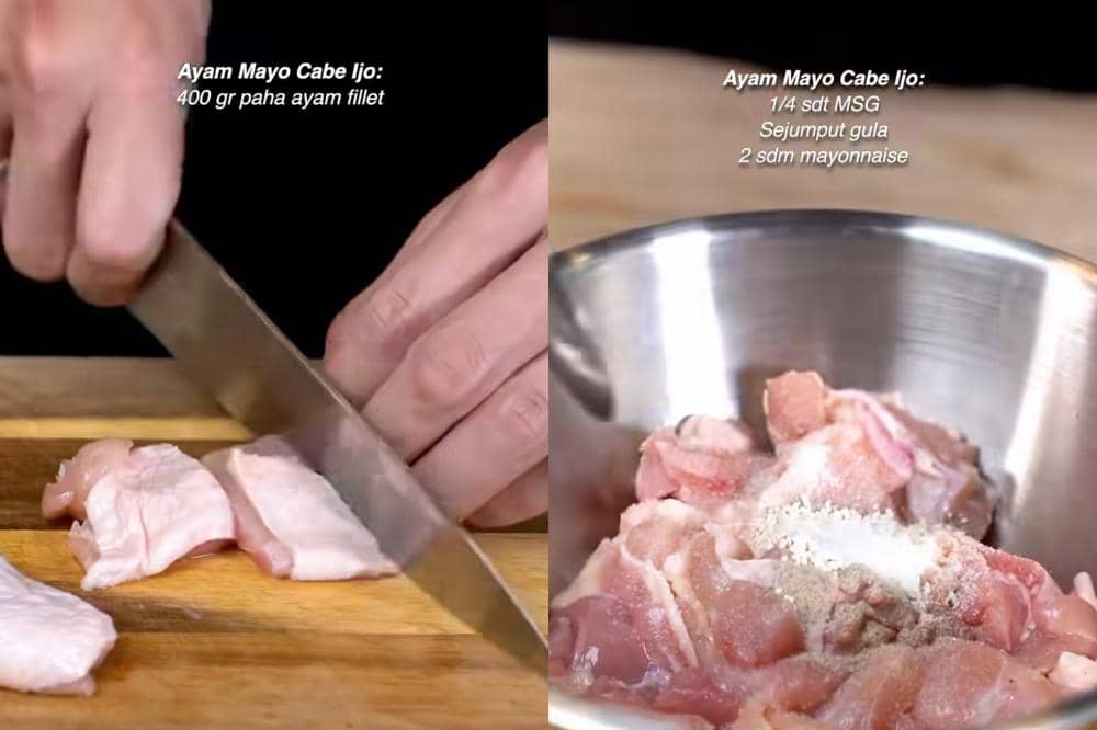 Resep ayam mayo cabe ijo