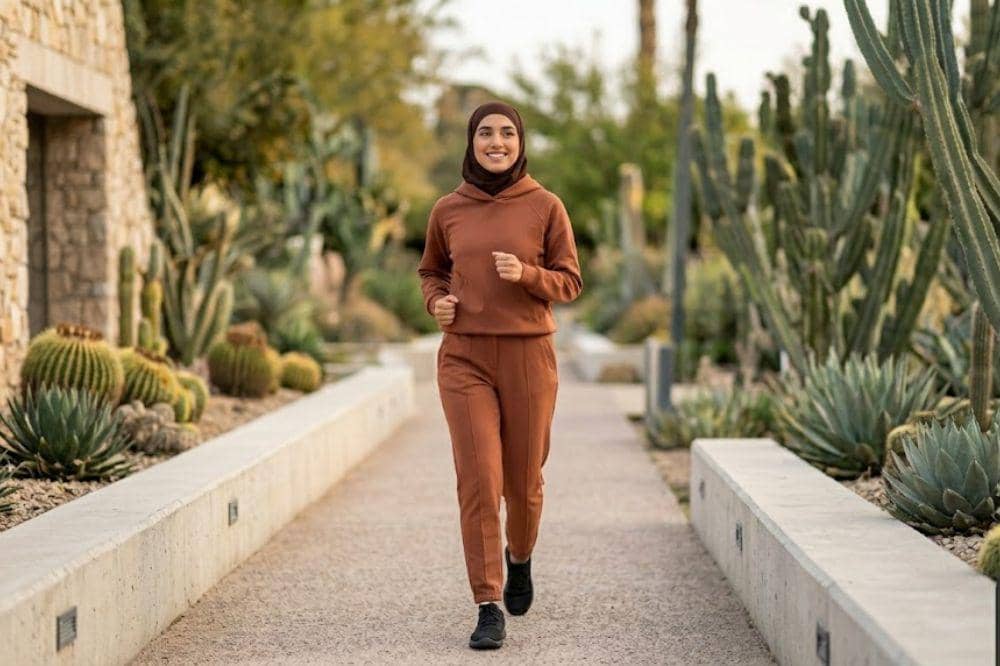 Kombinasi jaket hoodie dan celana training untuk olahraga hijab 5.jpg