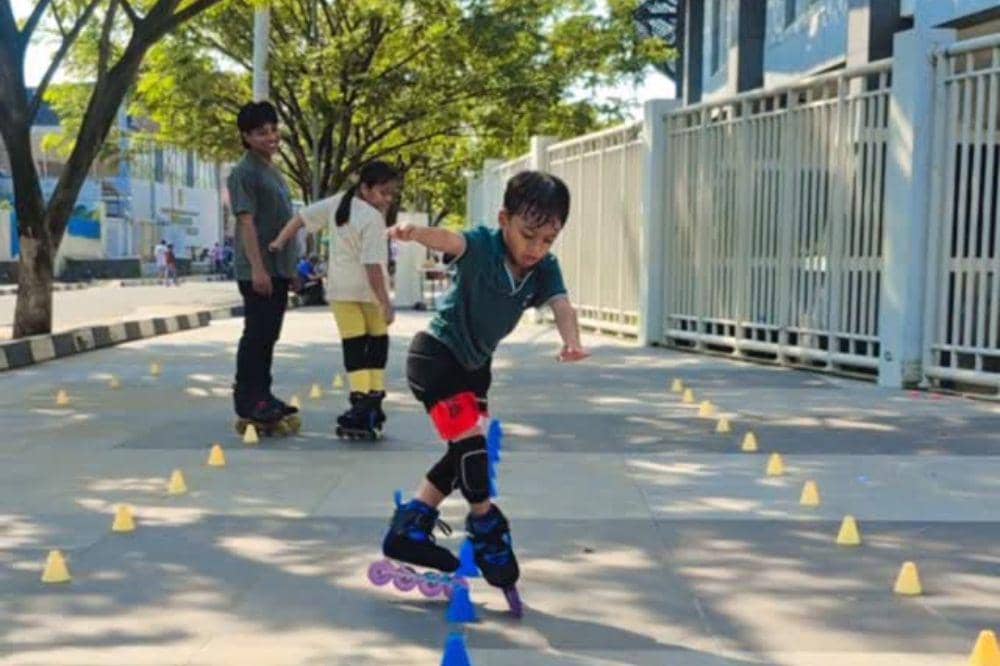 skater cilik faeyza 