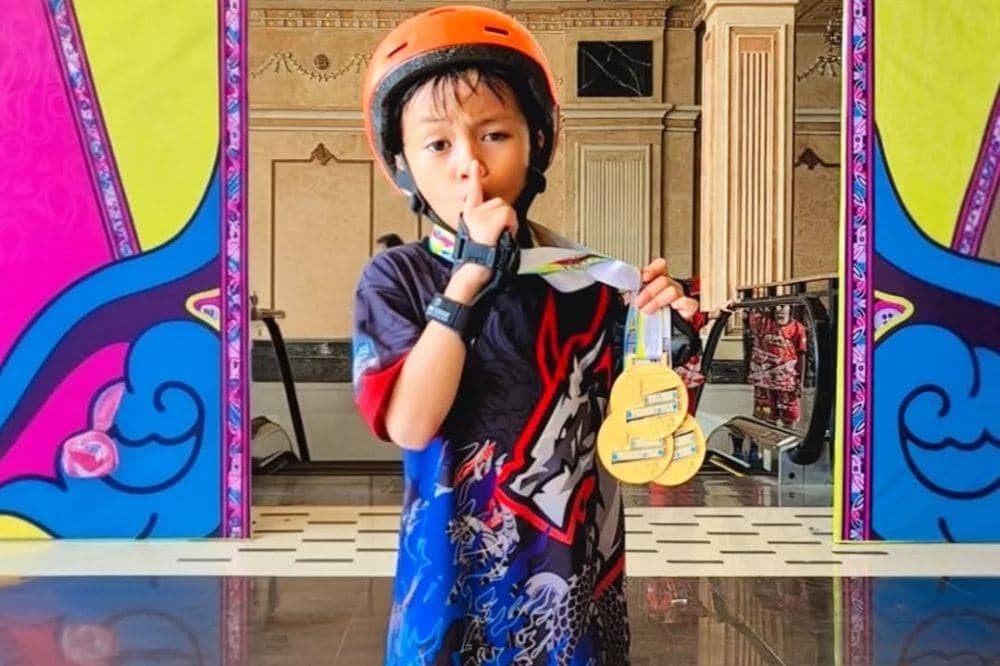 skater cilik faeyza 