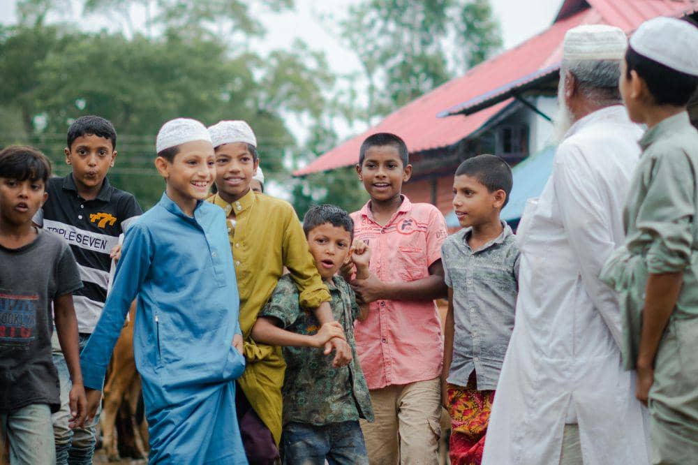 Anak-anak hendak pergi ke masjid