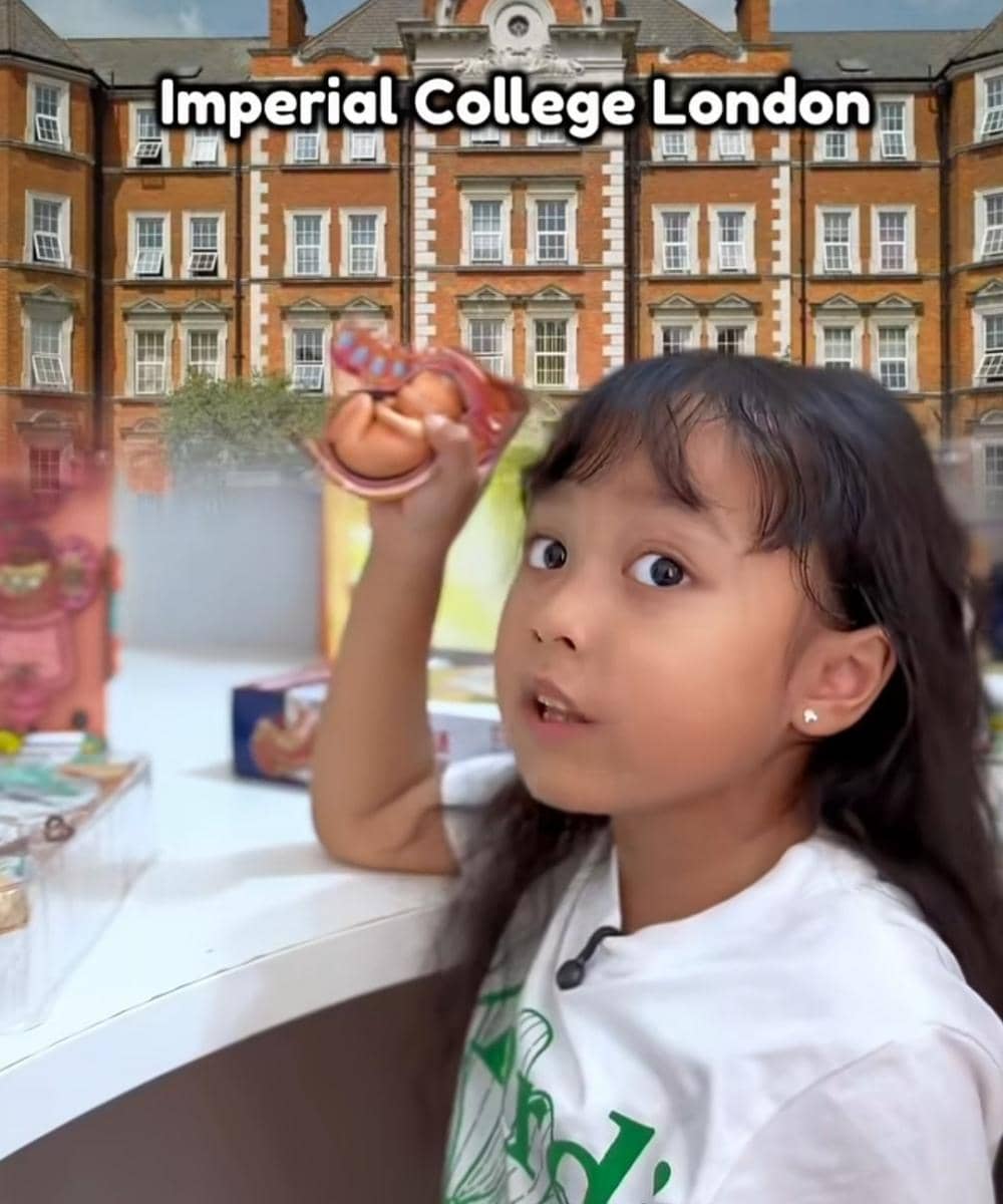 Nala anak usia 5 tahun sudah tahu nama-nama kampus top di Inggris