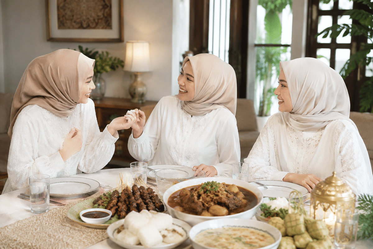7 Inspirasi Look Baju Putih untuk Lebaran Iduladha