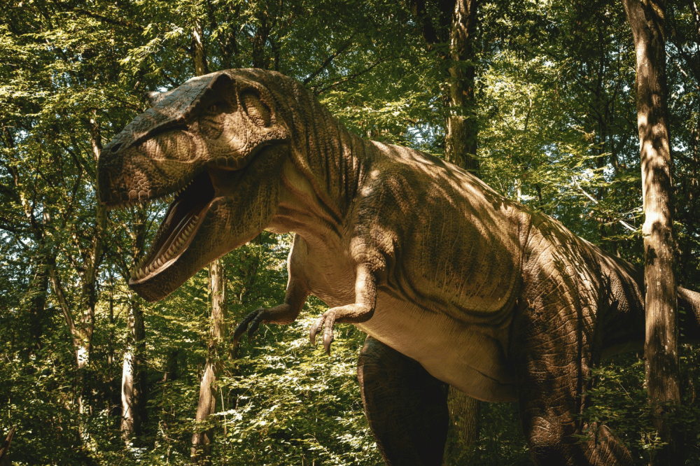 dinosaurus di hutan