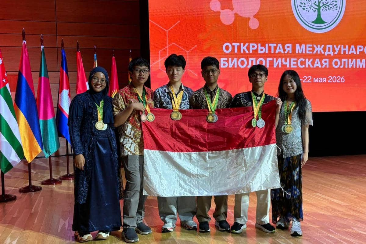 Tim Biologi Indonesia Raih 7 Medali di OIBO 2026 Rusia, Kalahkan 18 Negara