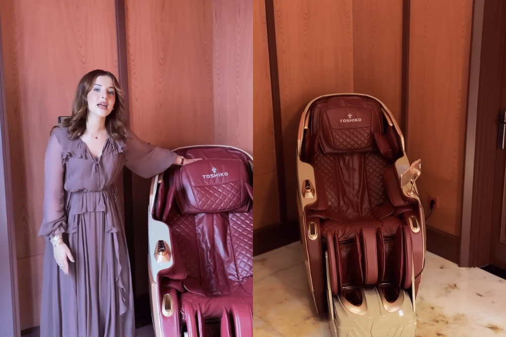 Mewah! Kursi Pijat Tasya Farasya Seharga Rp120 Juta, Secanggih Apa?