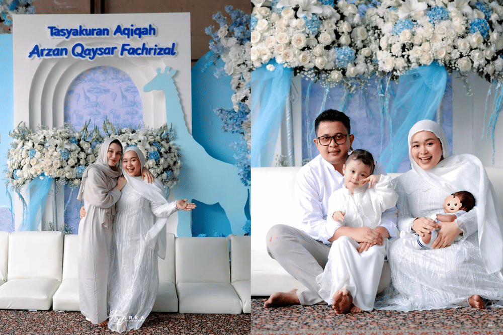 7 Foto Akikah Qaysar Anak Ketiga Syifa, Adik Ayu Ting Ting