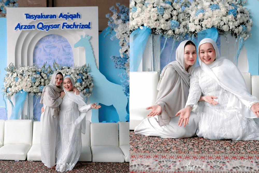 Foto Akikah Qaysar Anak Ketiga Syifa Adik Ayu Ting Ting 5