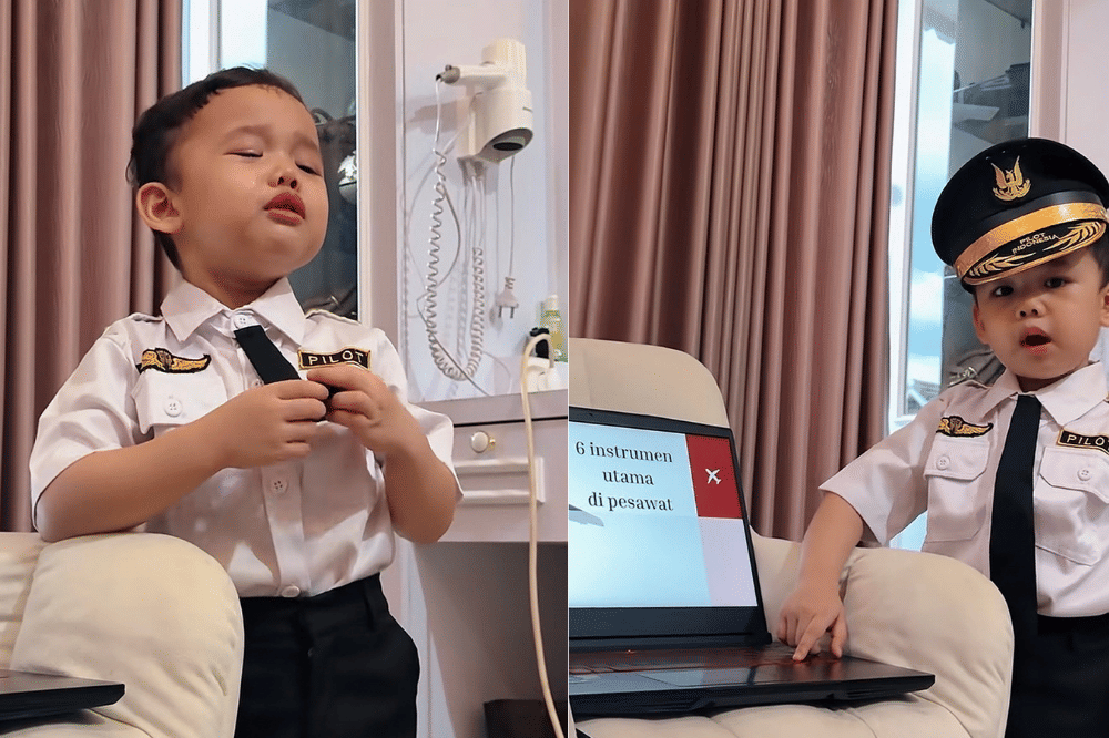 6 Momen Menggemaskan Ken Menangis karena Ingin Sekolah Pilot